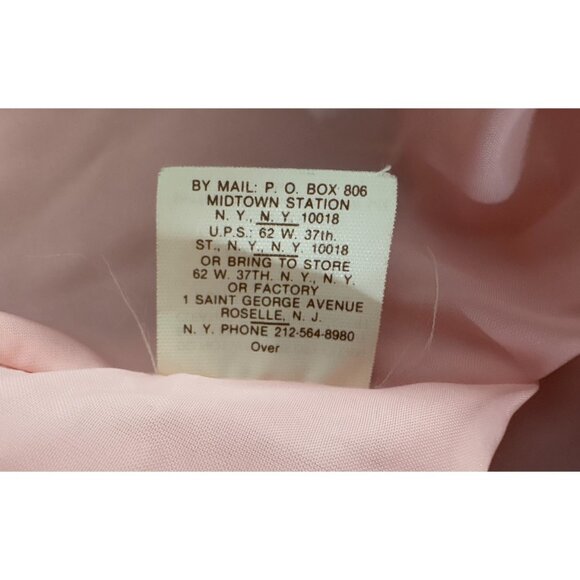 Gino di Giorgio Dolman Bat Wing Sleeve Leather Jacket sz M color Pink VTG  80's - Picture 10 of 14